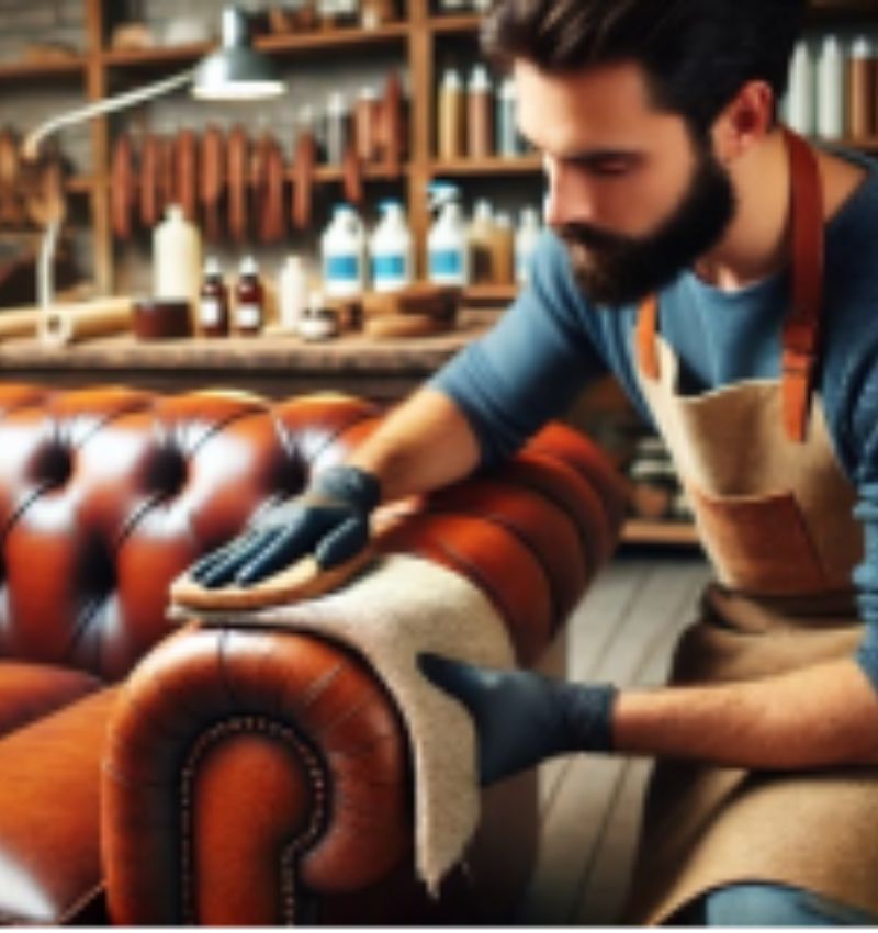 Restauración de muebles en cuero